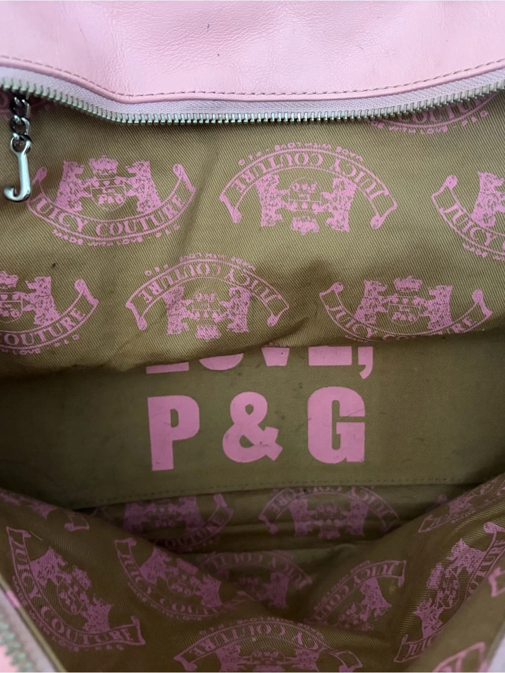 Bird by Juicy Couture Pink Structured Shoulder Bag Vintage